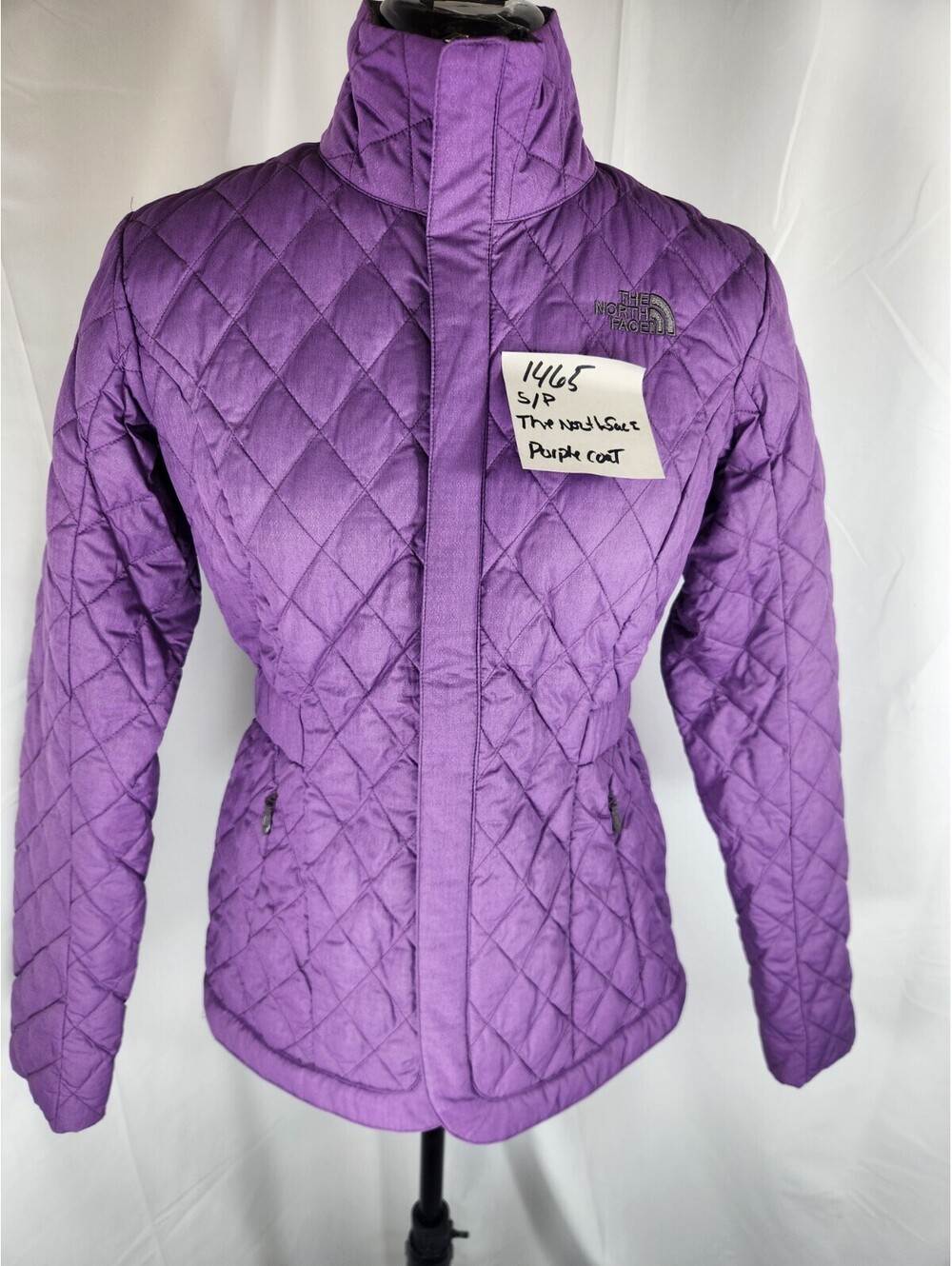The North Face Women's Arlayne Insulated Jacket Purple Diamond Quilted Size XS